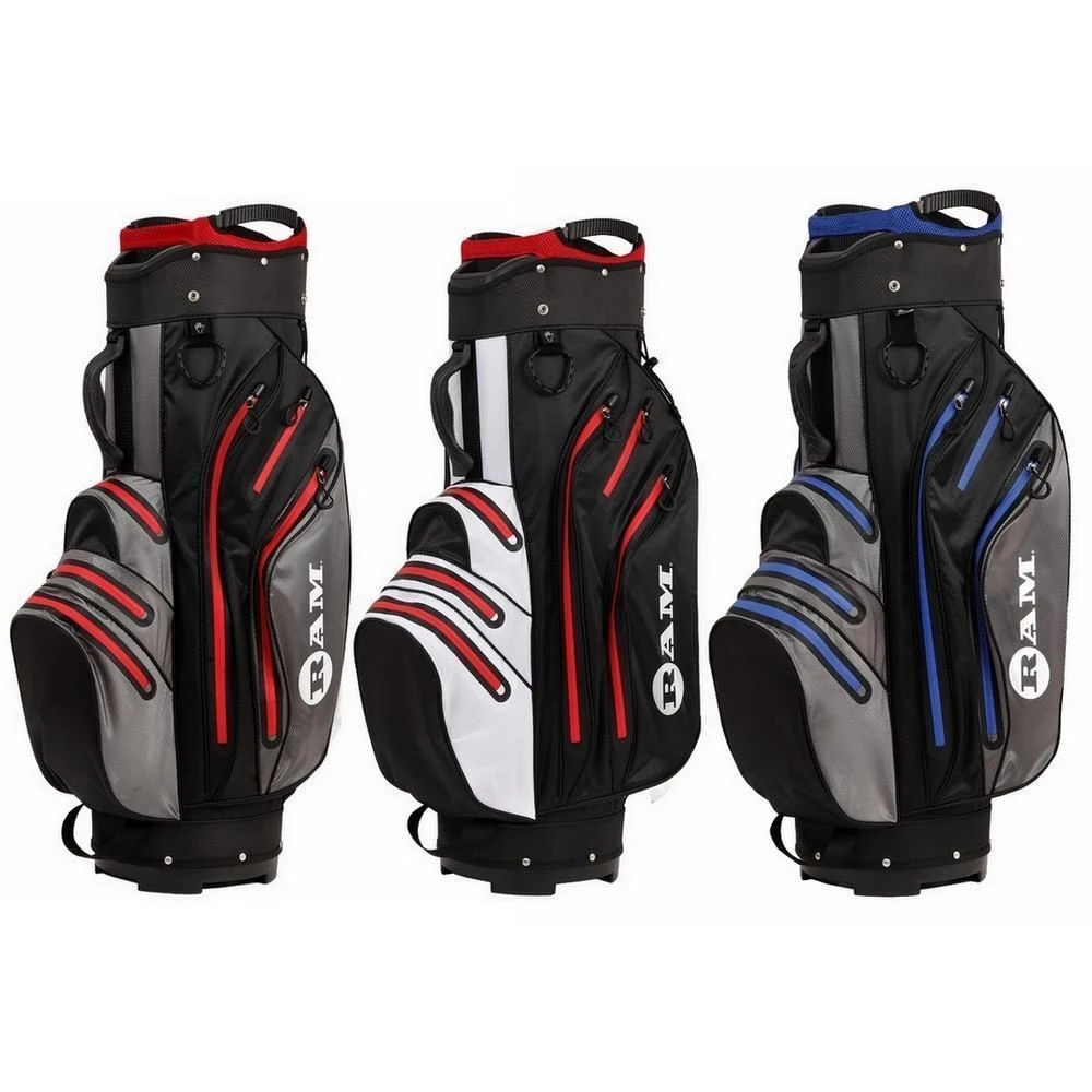 Ram Golf Waterproof Cart Bag - 14 Way Club Dividers 3 Ram Golf Waterproof Cart Bag - 14 Way Club Dividers