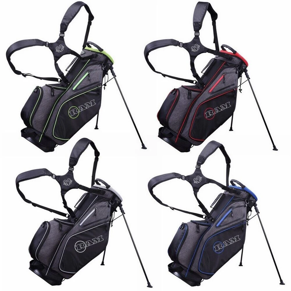 Ram Golf Premium Tour Golf Stand/Carry Bag 3 Ram Golf Premium Tour Golf Stand/Carry Bag