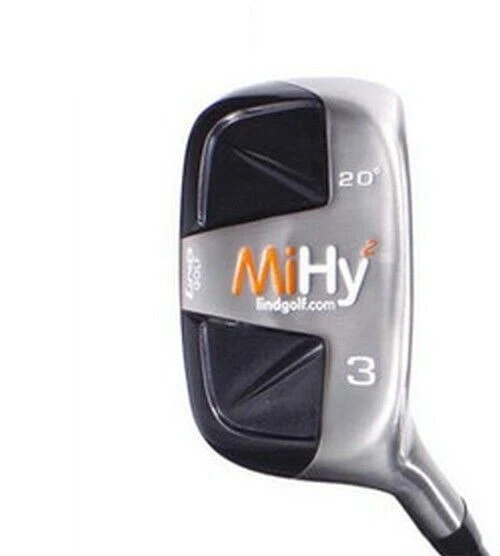 Lind Golf MiHy Square BLACK Right Hand Hybrid Rescue Wood, Graphite Shaft, Regular Flex, #5 3 Lind Golf MiHy Square BLACK Right Hand Hybrid Rescue Wood, Graphite Shaft, Regular Flex, #5