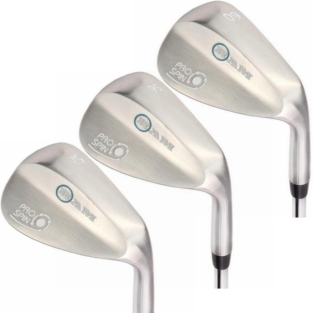 Ram Golf Pro Spin 3 Wedge Set - 52°, 56°, 60° - Graphite Shaft, Lady Flex 3 Ram Golf Pro Spin 3 Wedge Set - 52°, 56°, 60° - Graphite Shaft, Lady Flex