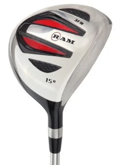 Ram Golf SGS -1" Inch Fairway Wood - Mens Right Hand - Headcover Included- Steel