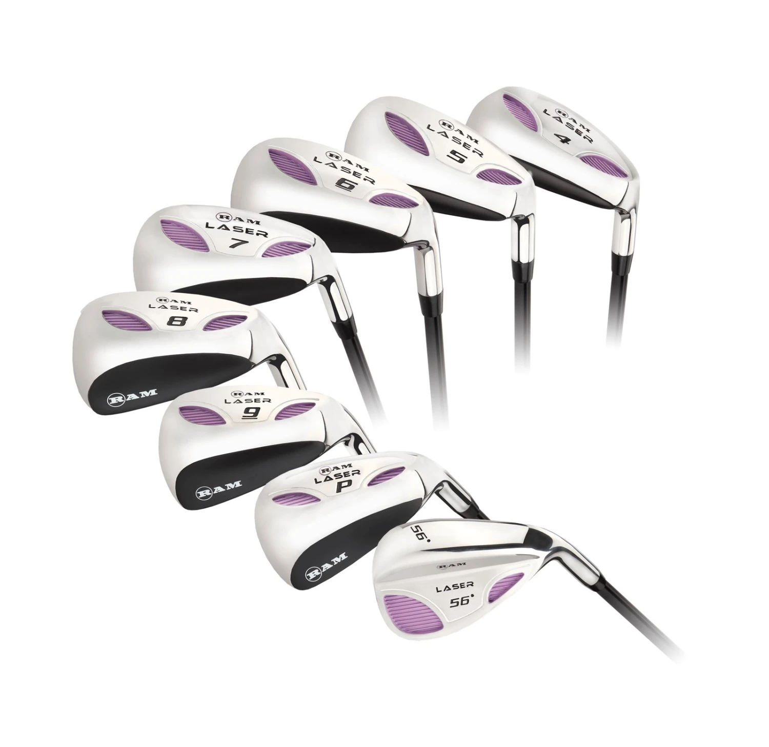 Ram Golf Laser Graphite Hybrid Irons Set 4-SW (8 Clubs) -Ladies Right Hand 3 Ram Golf Laser Graphite Hybrid Irons Set 4-SW (8 Clubs) -Ladies Right Hand
