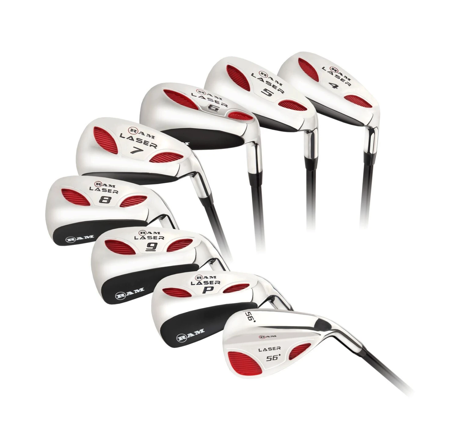 Ram Golf Laser Hybrid Irons Set 4-SW (8 Clubs) - Mens Left Hand 3 Ram Golf Laser Hybrid Irons Set 4-SW (8 Clubs) - Mens Left Hand