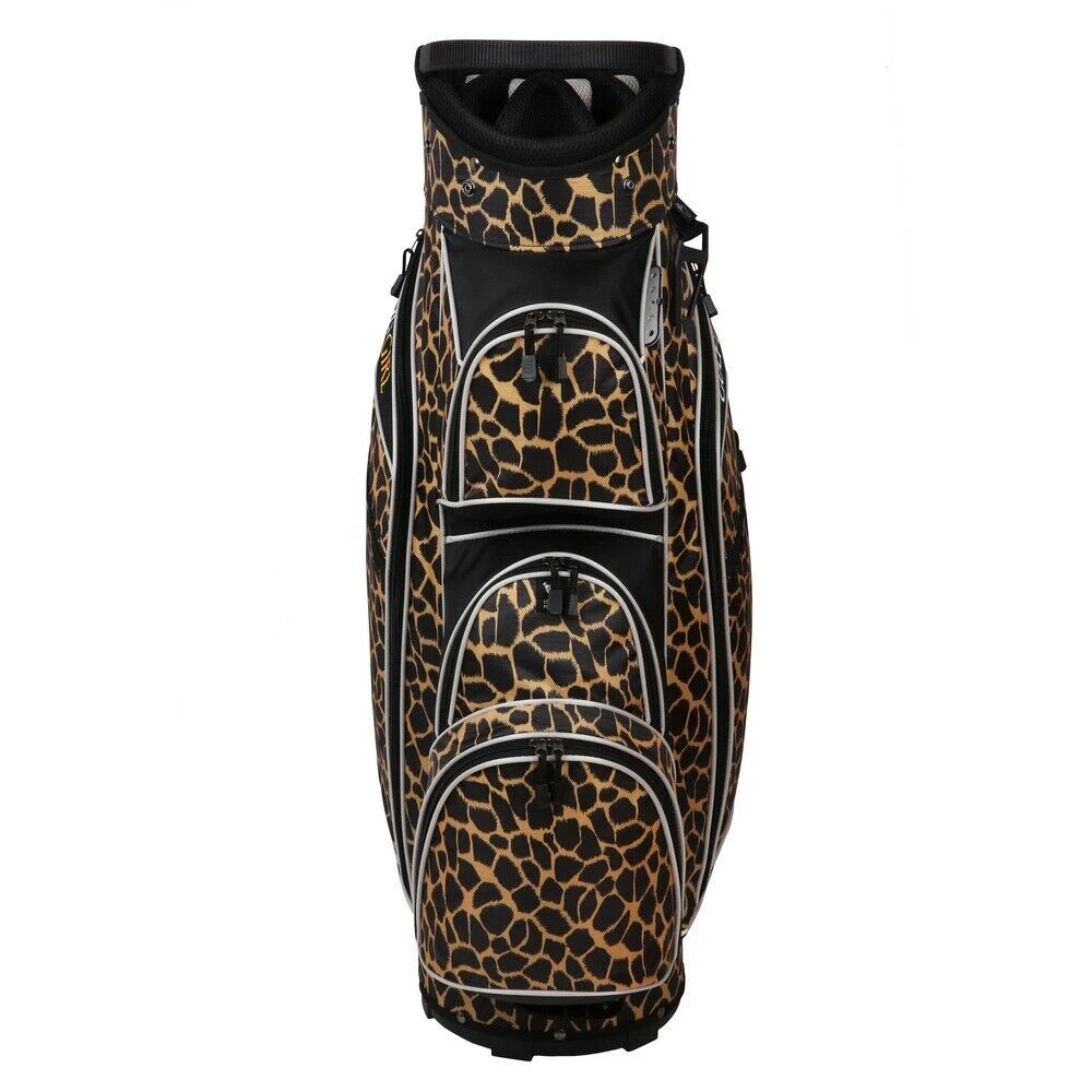 Golf Girl Ladies 14 Way Cart Bag - Leopard Skin 5 Golf Girl Ladies 14 Way Cart Bag - Leopard Skin - Image 3