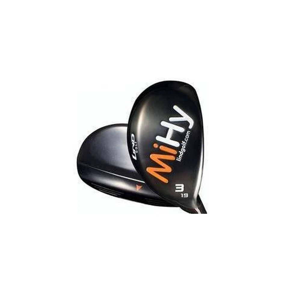 Lind Golf MiHY Black Left Hand Hybrid Rescue Wood, Graphite Shaft, Regular Flex 3 Lind Golf MiHY Black Left Hand Hybrid Rescue Wood, Graphite Shaft, Regular Flex