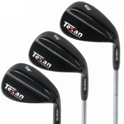 TEXAN CLASSICS II GUN METAL Mens Right Hand Golf Wedge Set 52-56-60 3 Wedge Set