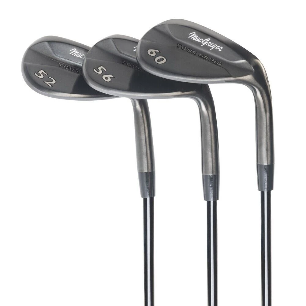 MacGregor Golf Tour Grind Milled Face Golf Wedge Set, Black, Mens Right Hand 4 MacGregor Golf Tour Grind Milled Face Golf Wedge Set, Black, Mens Right Hand - Image 2