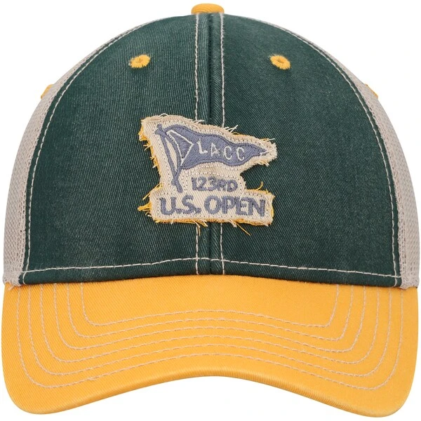 Men's 2023 U.S. Open Ahead Green/Yellow Troy Trucker Snapback Hat 5 Men's 2023 U.S. Open Ahead Green/Yellow Troy Trucker Snapback Hat - Image 3