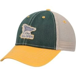 Men's 2023 U.S. Open Ahead Green/Yellow Troy Trucker Snapback Hat
